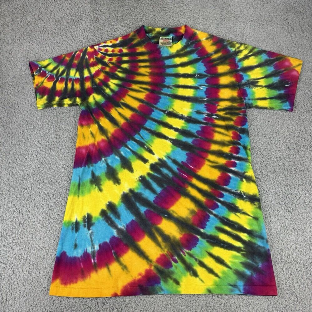 Vintage Single Stitch Oneita‎ T Shirt Tie Dye Men's Size Medium 90s